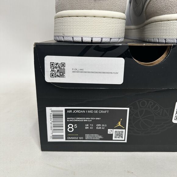 Nike Shoes Air Jordan 1 Mid SE Craft “Orewood Tech Gray” 2024 - Picture 5 of 6